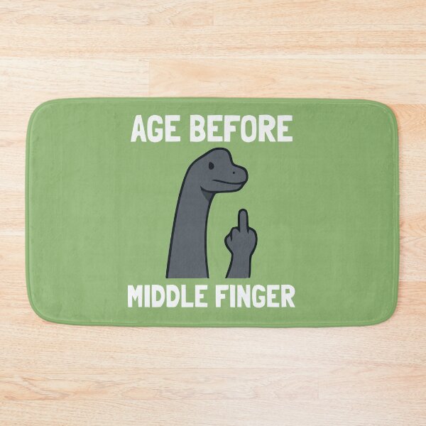 Item preview, Age Before Middle Finger Funny Dinosaur Sarcasm designed and sold by Amir Faysal.