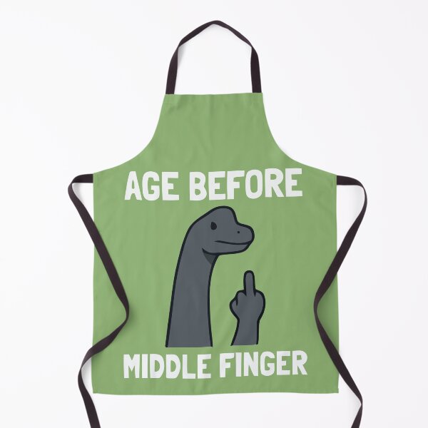 Item preview, Age Before Middle Finger Funny Dinosaur Sarcasm designed and sold by Amir Faysal.
