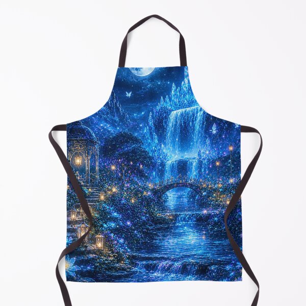 Item preview, Moonlit Crystal Waterfall Fantasy designed and sold by Gold&pixels.