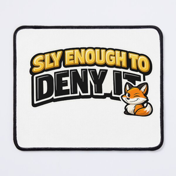 Item preview, Sly Enough To Deny It Funny Fox Sticker designed and sold by Moonveil_Studio.