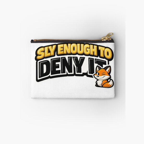 Item preview,  Sly Enough To Deny It Funny Fox Sticker designed and sold by Moonveil_Studio.