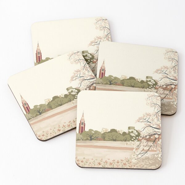 Item preview, Tokyo Sakuta Park- Hand Draw Japanese Skyline Wall Art designed and sold by Arch & Avenue.