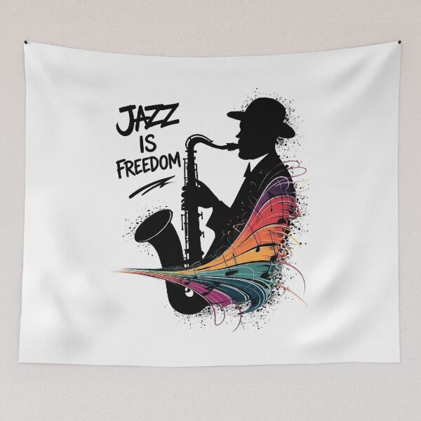 Item preview, Jazz is Freedom - International Jazz Day designed and sold by Art-Arcade6.