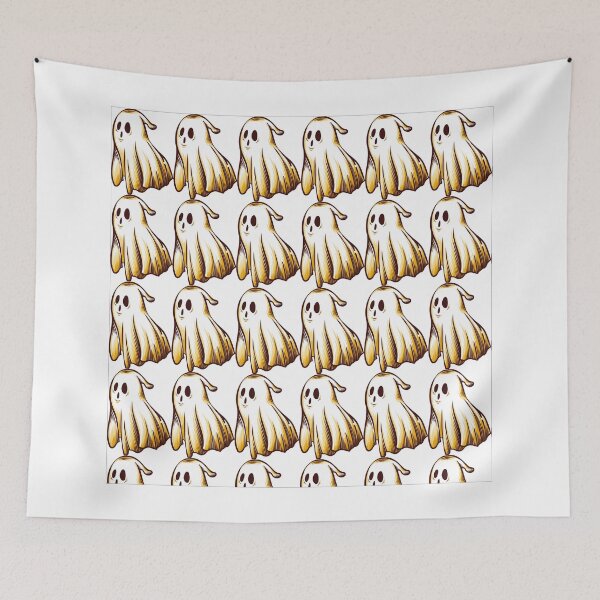 Item preview, Cute Vintage Ghost Seamless Pattern designed and sold by manojbalan1968.