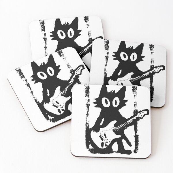 Item preview, Grunge Black Cat Guitar Solo designed and sold by KireVeronica.