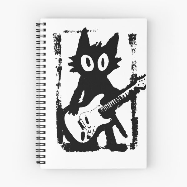 Item preview, Grunge Black Cat Guitar Solo designed and sold by KireVeronica.
