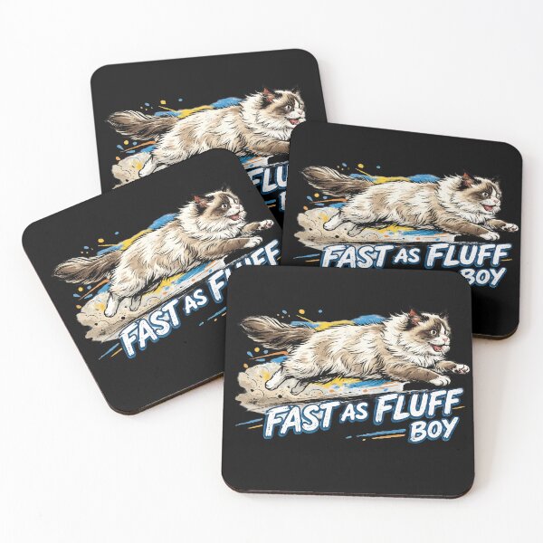 Item preview, Fast As Fluff Boy – Funny Ragdoll Cat Running Graphic | Cute Cat Meme Design designed and sold by NostasStuff.