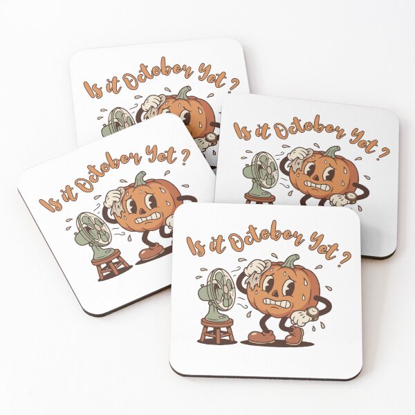 Item preview, Retro Rubberhose Sweating Pumpkin Is It October Yet designed and sold by KnockingLouder.