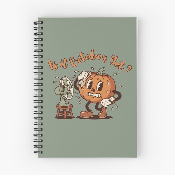 Item preview, Retro Rubberhose Sweating Pumpkin Is It October Yet designed and sold by KnockingLouder.
