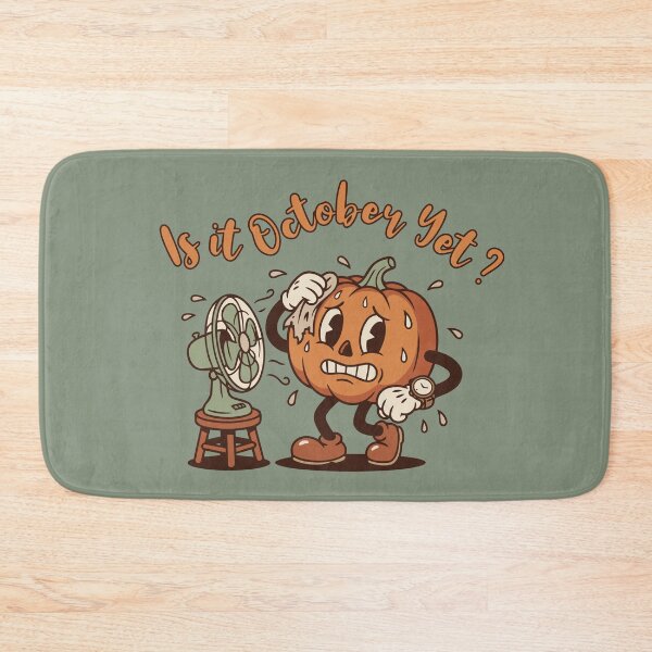 Item preview, Retro Rubberhose Sweating Pumpkin Is It October Yet designed and sold by KnockingLouder.