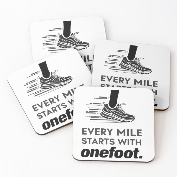 Item preview, Every Mile Starts With Onefoot Amputee Runner Prosthetic Recovery T-Shirt designed and sold by pawsome purrfect.