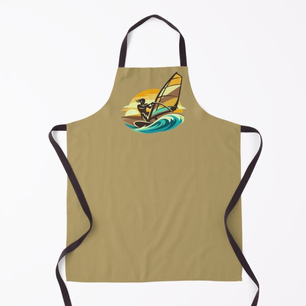 Item preview, Golden Sunset Windsurfer | Modern Minimalist Surf Vector Art designed and sold by SilentPowerArt.