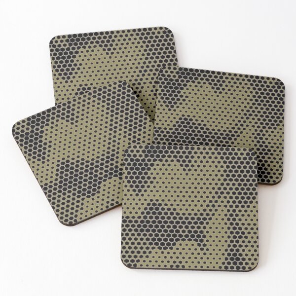 Item preview, Tactical Hex Camouflage Pattern - Modern Olive Green Hexagon Camo Texture designed and sold by LYAN-STORE.