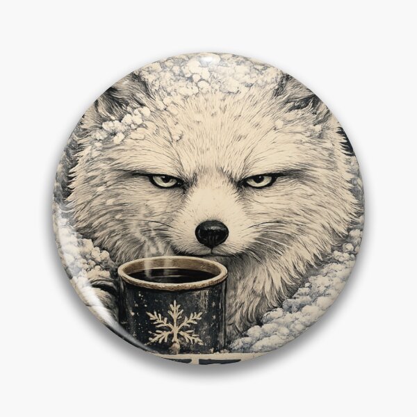 Item preview, Resting Blizzard Face Arctic Fox designed and sold by Mosslume Studio.