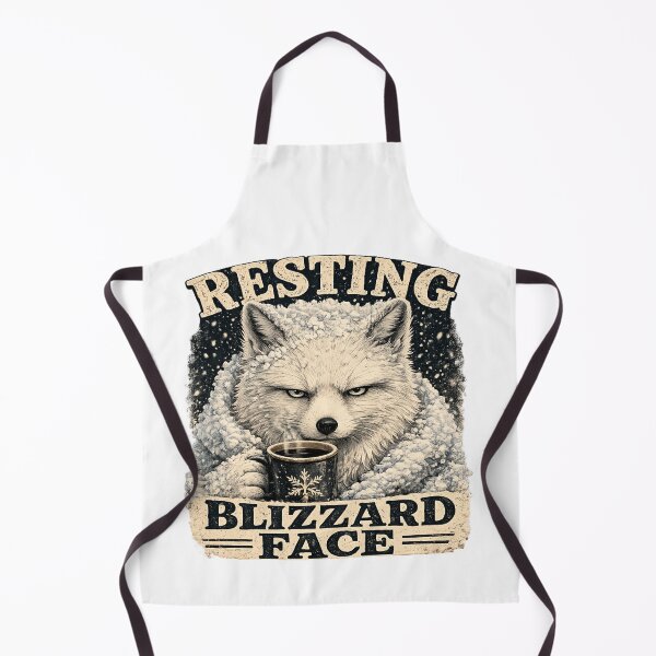 Item preview, Resting Blizzard Face Arctic Fox designed and sold by Mosslume Studio.