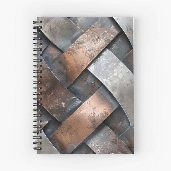 Item preview, Industrial Woven Metal Texture - Modern Copper and Steel Weave Pattern designed and sold by LYAN-STORE.