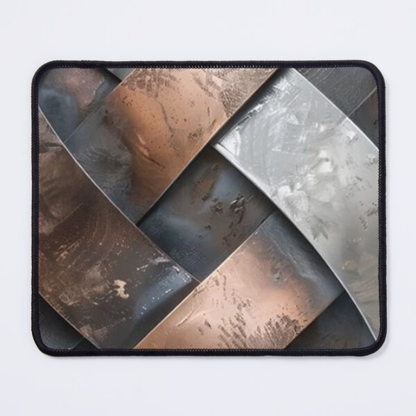 Item preview, Industrial Woven Metal Texture - Modern Copper and Steel Weave Pattern designed and sold by LYAN-STORE.