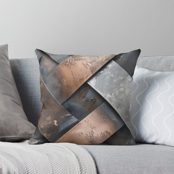 Item preview, Industrial Woven Metal Texture - Modern Copper and Steel Weave Pattern designed and sold by LYAN-STORE.
