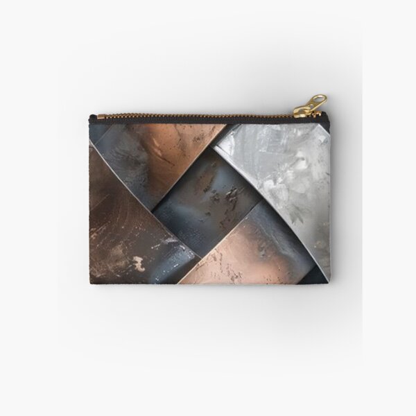 Item preview, Industrial Woven Metal Texture - Modern Copper and Steel Weave Pattern designed and sold by LYAN-STORE.