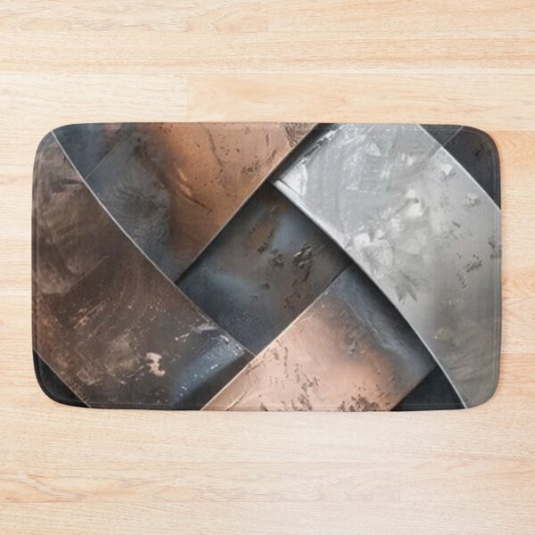 Item preview, Industrial Woven Metal Texture - Modern Copper and Steel Weave Pattern designed and sold by LYAN-STORE.