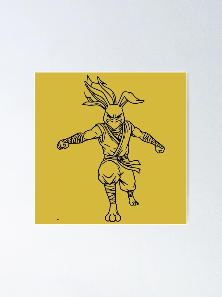 Thumbnail 1 of 3, Poster, Mythical Rabbit designed and sold by stoinispro.