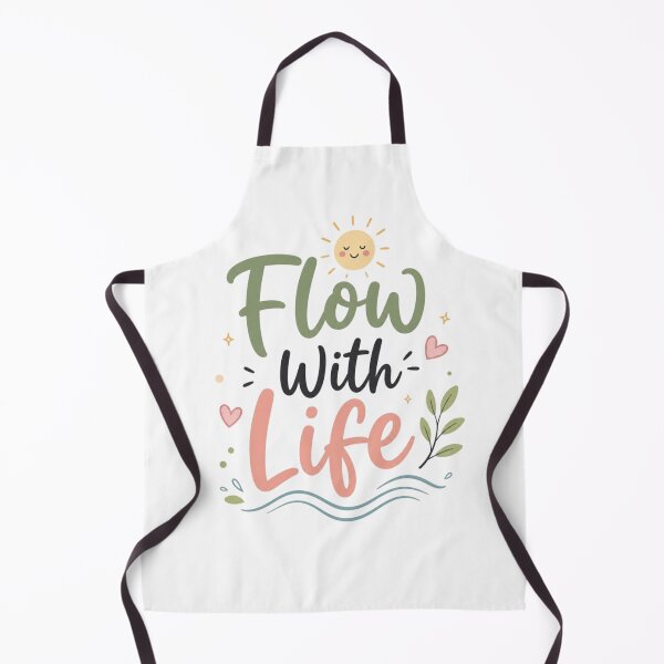 Item preview, Flow With Life Cute Positive Quote | Minimalist Aesthetic Typography | Mindfulness Sticker | Wellness Gift designed and sold by Sanika arts .