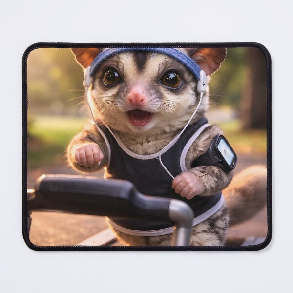 Item preview, Sugar Glider Cardio – Running on Snacks and Determination designed and sold by OneStepFromArt.