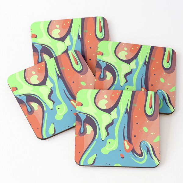 Item preview, Vibrant Neon Slime Drip Art - Colorful Liquid Graffiti Abstract Pattern designed and sold by LYAN-STORE.
