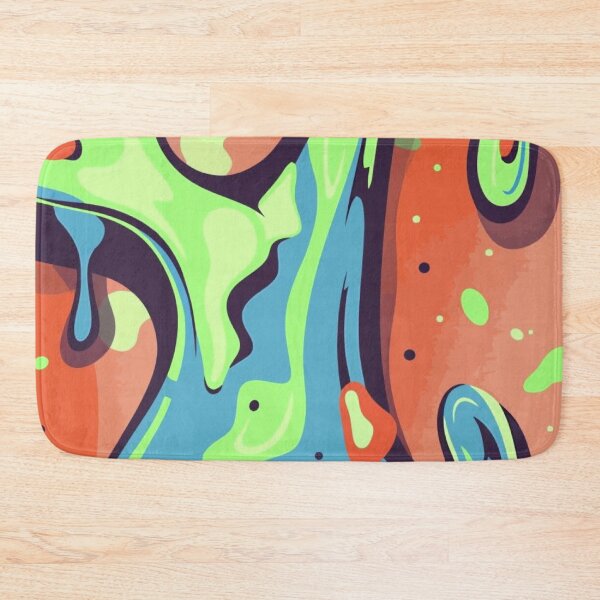 Item preview, Vibrant Neon Slime Drip Art - Colorful Liquid Graffiti Abstract Pattern designed and sold by LYAN-STORE.