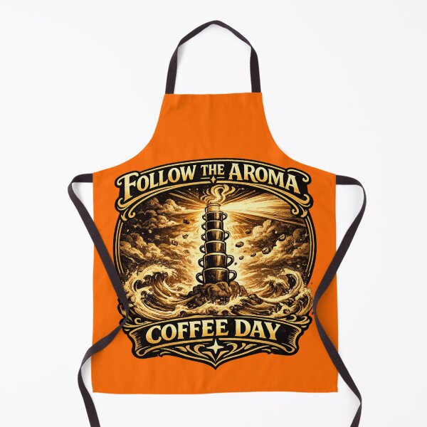 Item preview, Follow The Aroma Coffee Day Vintage Lighthouse Art Coffee Lover Gift designed and sold by irfanshikh.