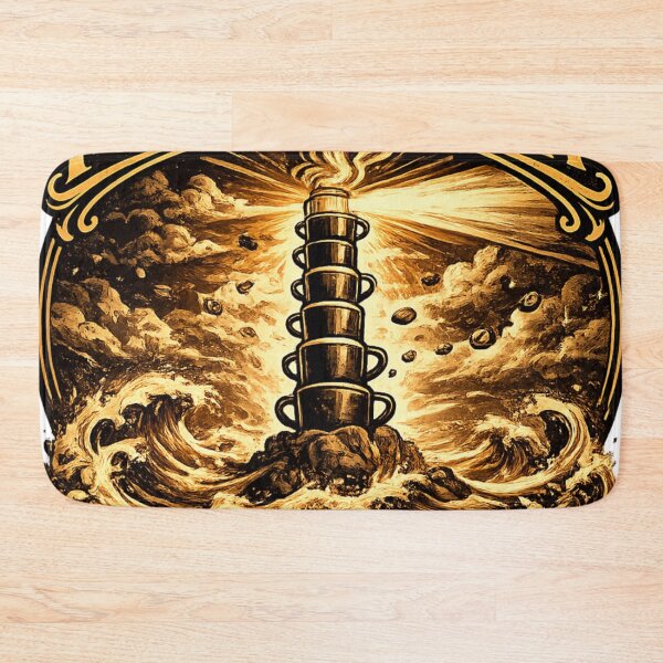 Item preview, Follow The Aroma Coffee Day Vintage Lighthouse Art Coffee Lover Gift designed and sold by irfanshikh.