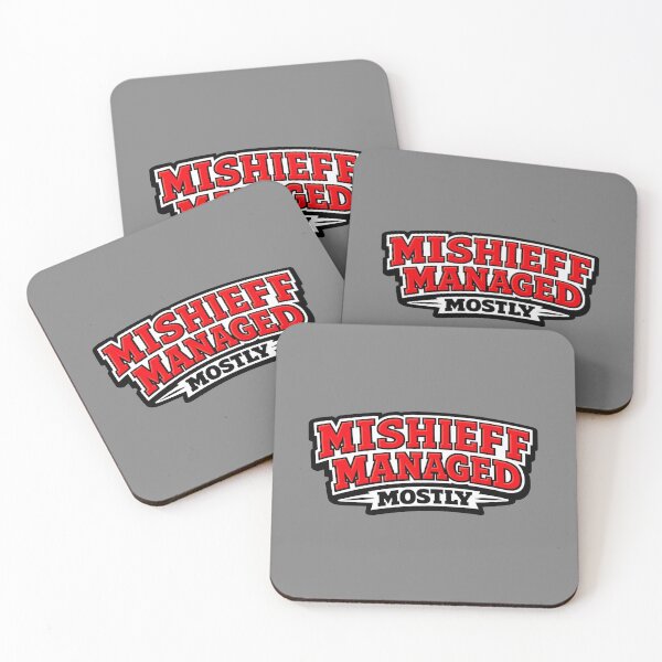 Item preview,  Mischief Managed Mostly Funny Quote Sticker designed and sold by Moonveil_Studio.