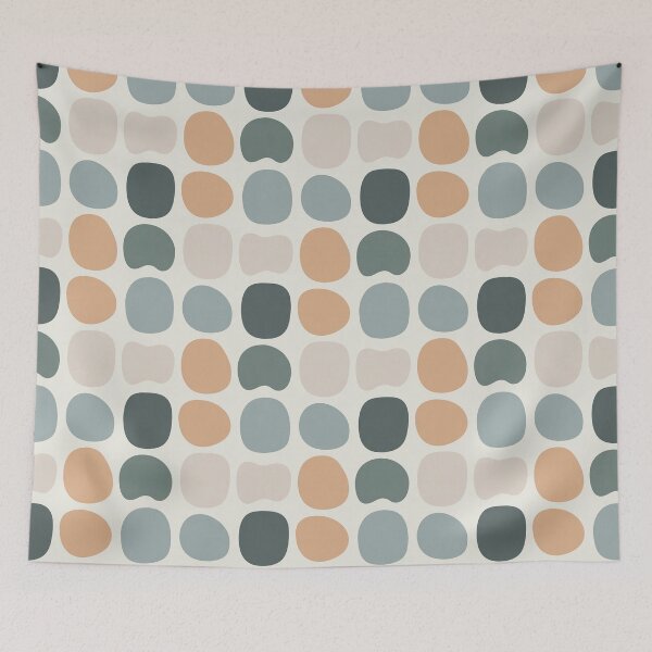 Item preview, Organic Nordic Shapes Seamless Pattern | Scandinavian Minimalist Japandi Design | Modern Hygge Wallpaper & Fabric Print designed and sold by Tamas Das.