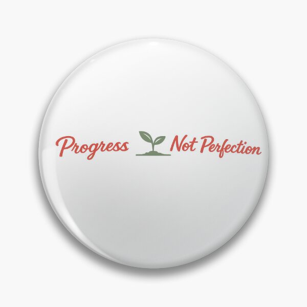 Item preview, Progress Not Perfection Motivational Sticker designed and sold by EliteCaptionist.