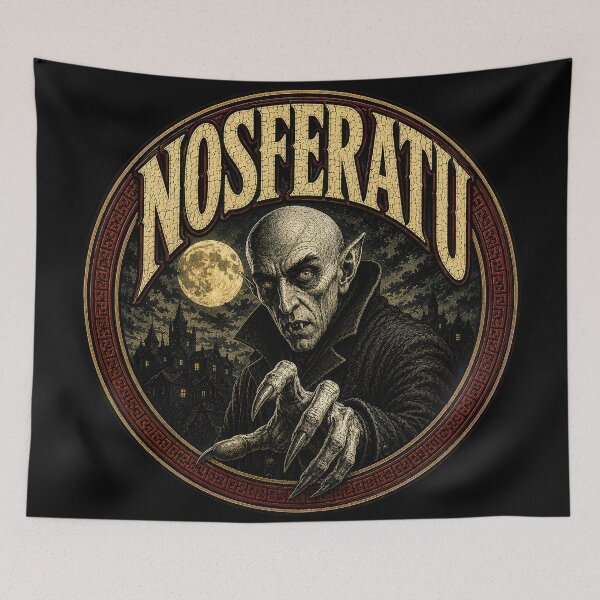 Item preview, Nosferatu Classic Vampire Horror Movie Art designed and sold by Retr0Tshirts.