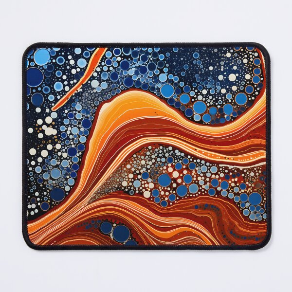 Item preview, Aboriginal Inspired Dot Art - Midnight Ocean Abstract Flow designed and sold by GrinGalore.