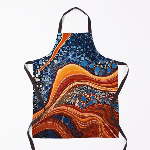 Item preview, Aboriginal Inspired Dot Art - Midnight Ocean Abstract Flow designed and sold by GrinGalore.