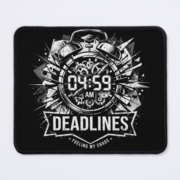 Item preview, Dark Academia Grunge Deadlines Fueling My Chaos Funny Student College Art designed and sold by thoughtswear.