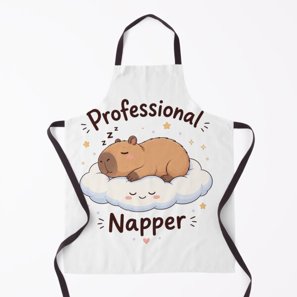 Item preview, Professional Napper Cute Sleeping Capybara on Cloud Kawaii Animal Funny Cozy Aesthetic Sticker designed and sold by Sanika arts .