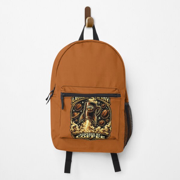 Item preview, Launch Your Day Powered By Coffee Rocket Space Coffee Lover Gift designed and sold by irfanshikh.