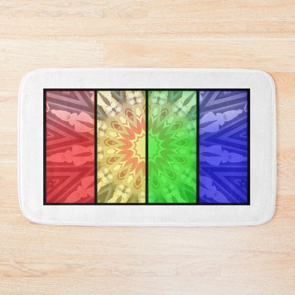 Artikelvorschau, Mandala-Kaleidoskop – Rot, Orange, Grün & Blau | Abstrakte geometrische Kunst entworfen und verkauft von TrezeTreze.