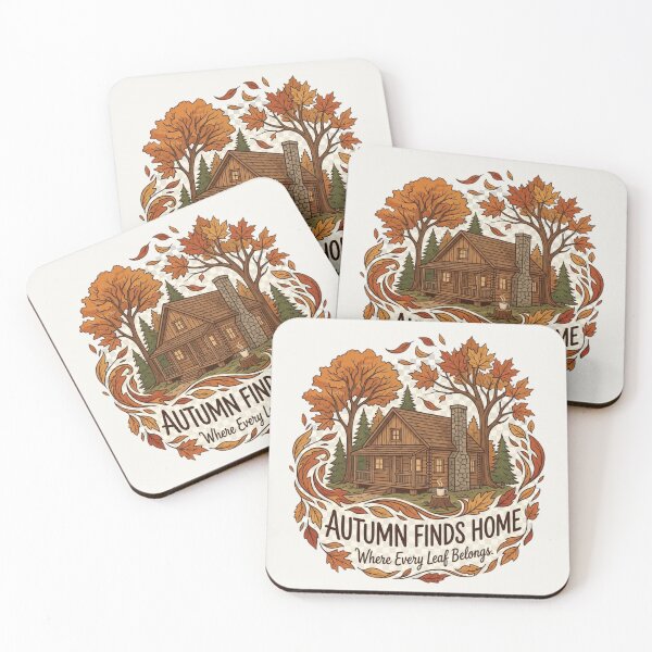 Item preview, Autumn Finds Home Cozy Fall Artwork | Premium Autumn Nature Design designed and sold by Amr Darwish Graphic designer.