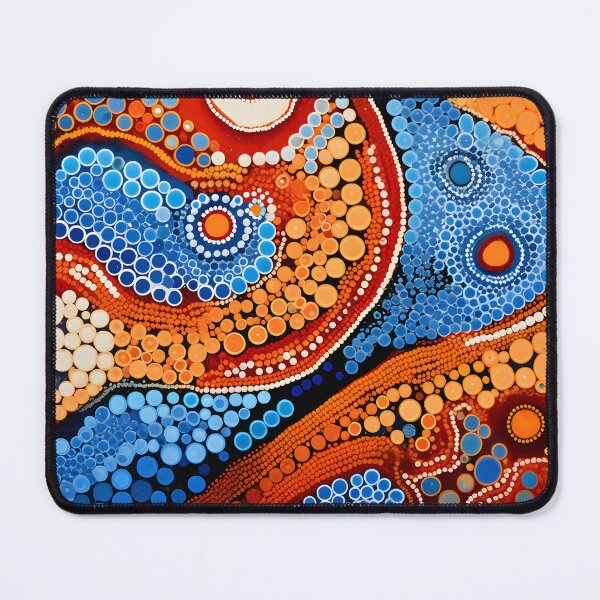 Item preview, Aboriginal Inspired Dot Art - Ocean Sunset Abstract designed and sold by GrinGalore.