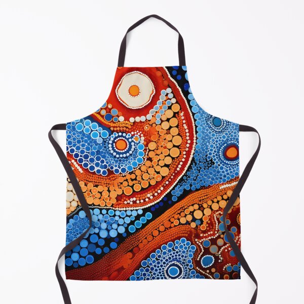 Item preview, Aboriginal Inspired Dot Art - Ocean Sunset Abstract designed and sold by GrinGalore.