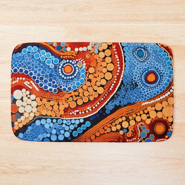 Item preview, Aboriginal Inspired Dot Art - Ocean Sunset Abstract designed and sold by GrinGalore.