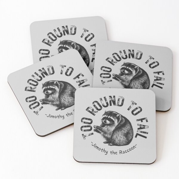 Item preview, Too Round to Fail Jimothy the Raccoon Artwork designed and sold by merchxwear.