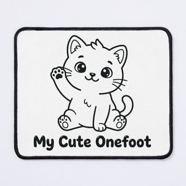 Item preview, My Cute Onefoot Funny Amputee Cat Lover One-Legged Recovery Sticker designed and sold by pawsome purrfect.