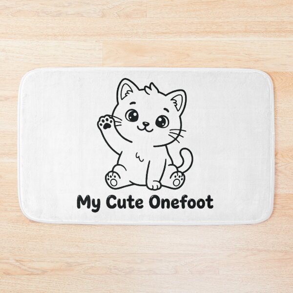 Item preview, My Cute Onefoot Funny Amputee Cat Lover One-Legged Recovery Sticker designed and sold by pawsome purrfect.