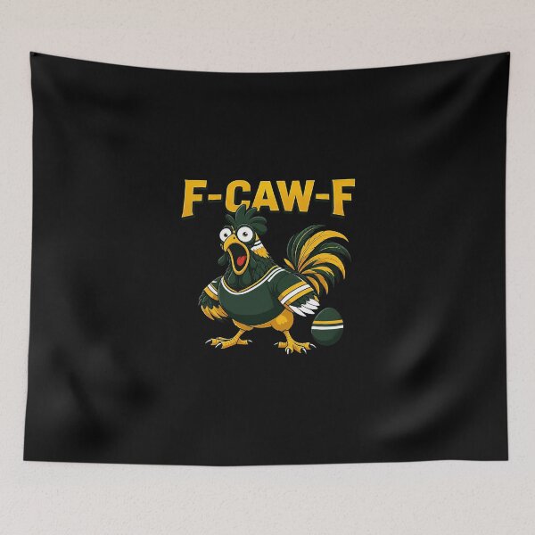 Item preview, Mascota del pollo F-Caw-F de los Green Bay Packers designed and sold by oliviamaer.