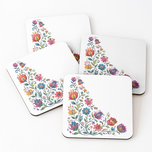 Item preview, Folk Floral Corner designed and sold by PetalGarden.